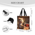 thumbnail image 3 of Picia Cartoon Cooking Cat for Tote Bag for Women with Zipper, Gym Tote with Compartments, Laptop Work Tote Nurse Dance Yoga Bag for Sport, Travel, 3 of 7