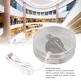thumbnail image 4 of 3D Hologram Projector Fan, Remote Control Clear Cover 48 LEDs Holographic Advertising Machine Built in Speaker with Memory Card for  for Shopping Mall, 4 of 7