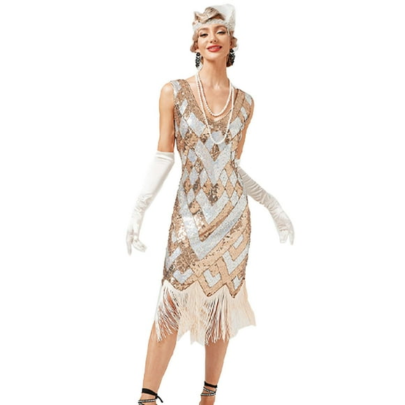 Les Rugissantes Annes 20 1920s Robe De Cocktail Robe Vintage Robe Clapet Bal Masqu Robe De Bal Gatsby Le Magnifique Charleston Femme Paillettes Frang