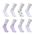 thumbnail image 2 of Aeropostale Girls Full Cushion Quarter Kids Socks (8-Pack) – Frog Embroidery, 2 of 4