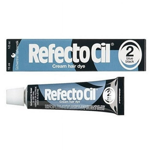 refectocil #2 - blue black cream hair dye - size 0.5oz/15ml