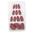 thumbnail image 2 of 24 Piezas Matte Pure Color Artificial Falsas Cubierta Completa Consejos De Uñas Falsas Para Fiestas Bodas De Baile, 2 of 7
