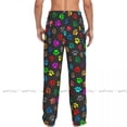 thumbnail image 2 of Men's Casual Pajama Sleeping Pants Colorful Animal Paw Prints Lounge Loose Trousers Comfortable Nigh, 2 of 4