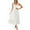 White #63, variant on Mohiass Summer Dresses for Women 2024,Women's 2024 Summer Boho Spaghetti Strap Square Neck Solid Color Ruffle A Line Beach Long Maxi Dress Black M