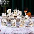 thumbnail image 2 of Mini iluminación de resina para casa, funciona con pilas, escena de casa de nieve que brilla en la oscuridad, edificios coleccionables en miniatura para decoración de escritorio, 2 of 4