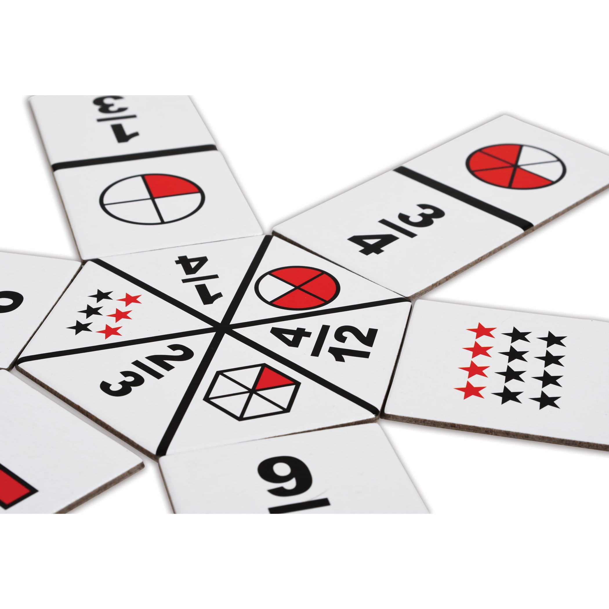 Learning Advantage The Original Fraction Dominoes - 45 Dominoes