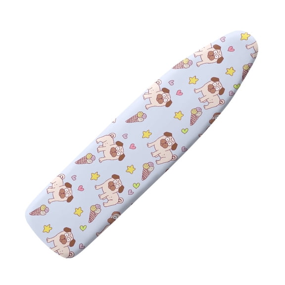 HELLHERO Ironing Board Cover 15x54 Inch Replacement Stain Against Elastic Edge, Dogs Ice Cream