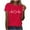 New6/Red, variant on Otvok Ladies Valentine'S Day Printed Casual Pullover Round Neck Short Sleeved Tops