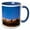 Blue/White, variant on 3drose, Usa, New Mexico, Santa Fe, Adobe Buiding (rf) - Us32 Rca0005 - Rob Casey, 11oz Two-tone Black Mug