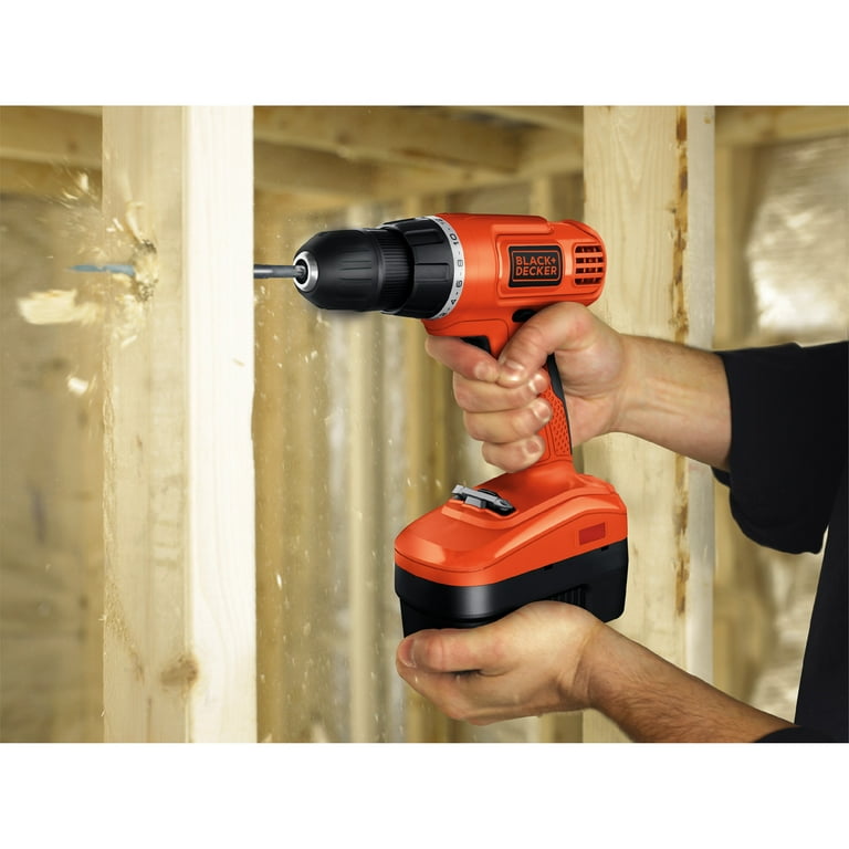 BLACK+DECKER BDCDC18KB-QW Cordless Drill Driver with Charger Included in  Box 18 V Box 2 Batteries : : Tools & Home Improvement