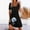 Black, variant on Babysbule Dresses For Women Casual Loose Ladies Dress Summer O-Neck Short Sleeve Sundress Swing Flowy Mini Solid Skirt