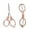 🍒 RG_Hot#2686, variant on Folding Scissors Stainless Steel Mini Travel Scissors - Portable Foldable Pocket Scissors with Keychain , Nurse Badge Shears, 4.5inEDC Cutter