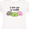 thumbnail image 4 of Inktastic I Love You So Mochi Boys or Girls Long Sleeve Baby Bodysuit, 4 of 5