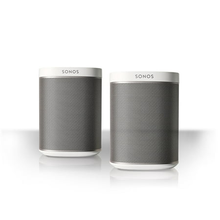 Sonos Play:1 All-In-One Compact Wireless Music Streaming Speaker - Pair (Sonos Connect Best Price)