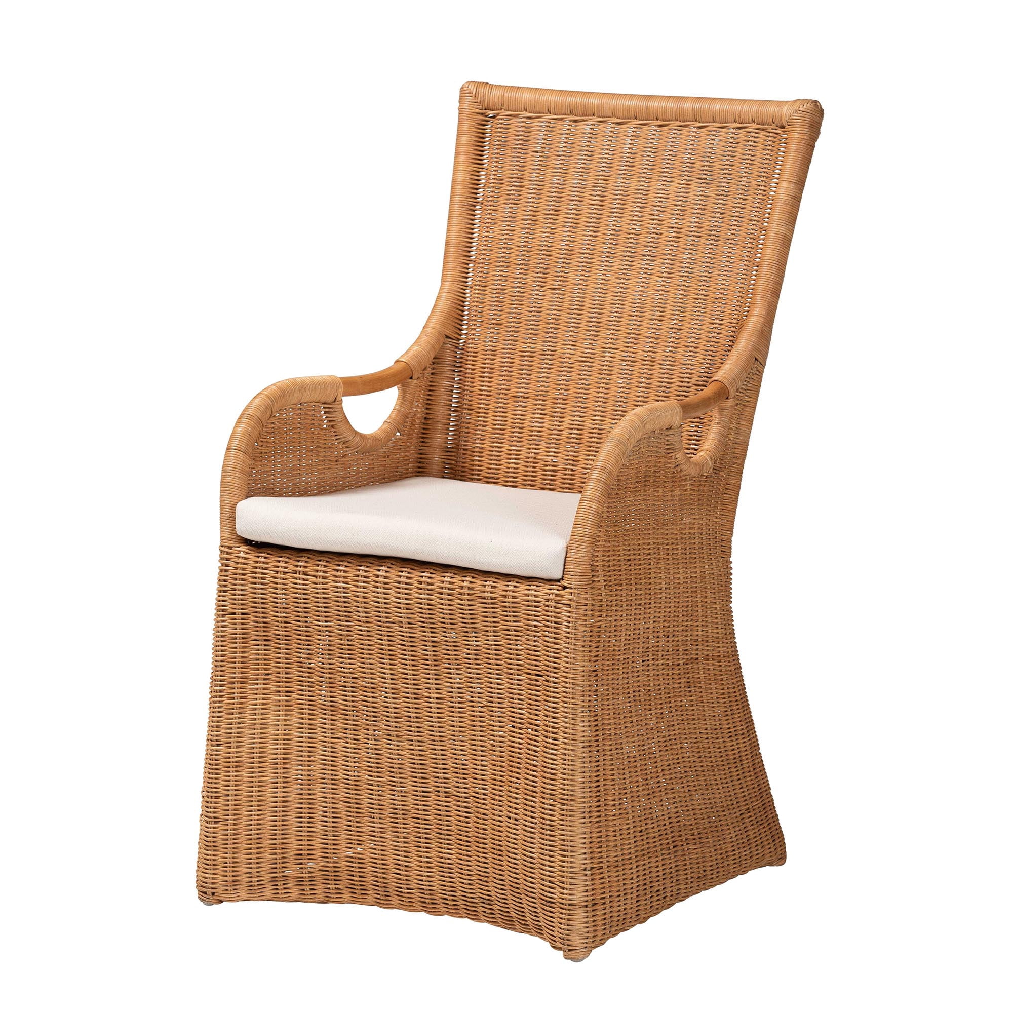 bali & pari Amsterdam Boho Dining Chair, Light Honey