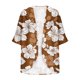thumbnail image 4 of Cárdigan de manga larga para mujer, blusa informal estampada con bolsillo, abrigo tipo cárdigan para mujer, 4 of 5