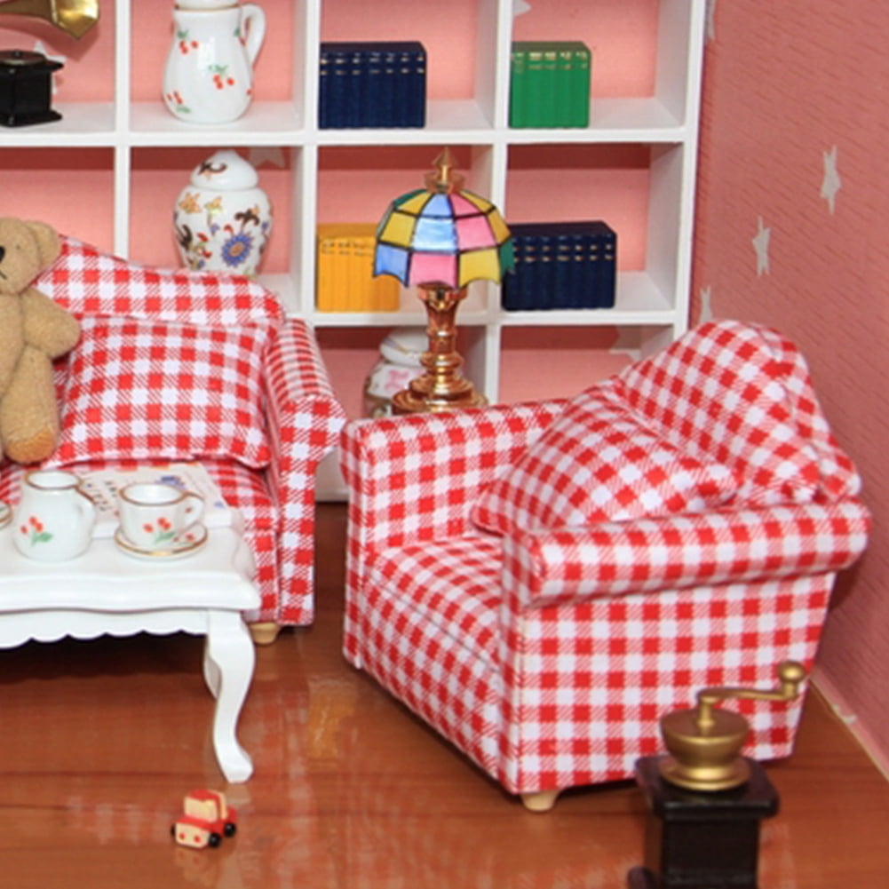 Miniature dollhouse sofa discount