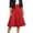 Z776 Red, variant on Landzoo Women'S Skirts Solid Color Elastic Waist Summer Quick Dry Women A-line Skirt Size L Black
