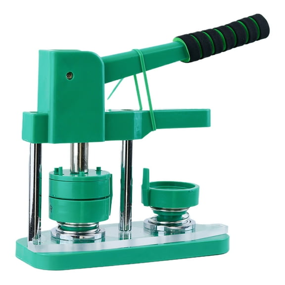 Upgraded Button Maker Machine with Absorbable Mold DIY Round Pin Maker Kit with 100pcs Button Parts ,Beginner-Friendly