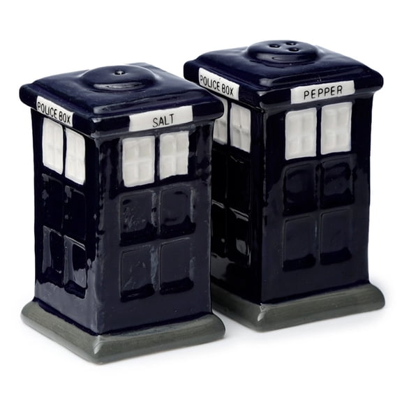 Police Box Ceramic Salt and Pepper Set