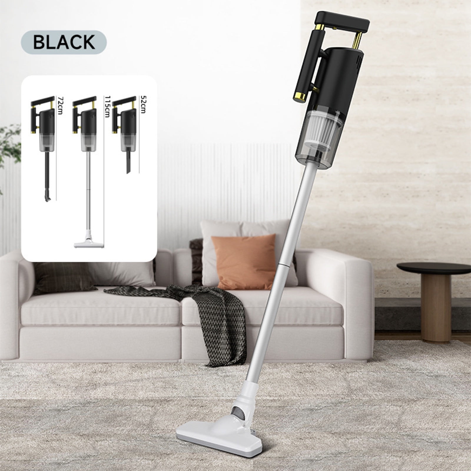 Handheld Vacuum Cleaner - 45.3 x 8.7in, 120W High Power Wet & Dry Cordless with 30 Min Runtime for Home & Car()