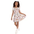 thumbnail image 2 of Stitch Girls Print Skater Dress with Short Sleeves, Sizes 4-12, 2 of 7