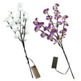 thumbnail image 2 of Fiudx Paquete de 2 Luces Led de Flores, Diseño de Phalaenopsis Rosa y Blanco, 40 Led de Luz Blanca Cálida, Decoración para Interiores y Exteriores, Ambiente Romántico para Dormitorio, Sala de Estar,, 2 of 7