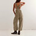 thumbnail image 4 of Sunnin Solid Color Loose Fit Lounge Jumpsuit Casual Everyday Wear, 4 of 6