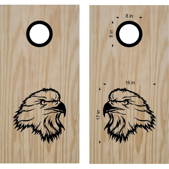 Eagle Animal Cornhole Board Decals Stickers Wraps Bean Bag Toss Tailgating Games
