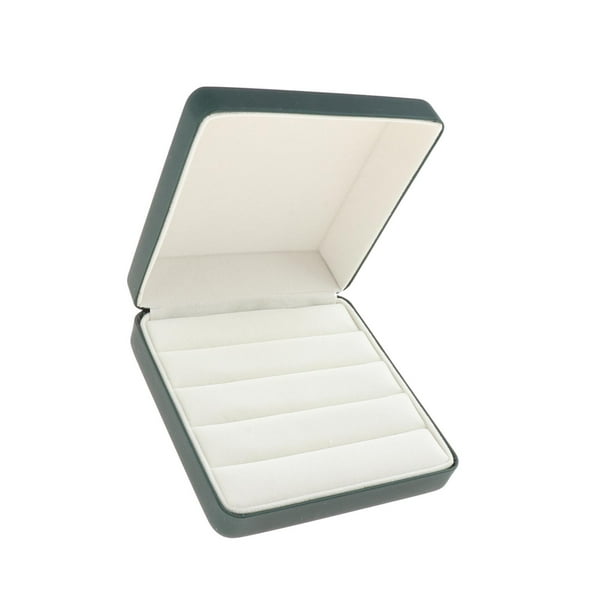 Joyero organizador de anillos de viaje Decorativo compacto Yinane Verde