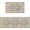 Brown, variant on Kitchen Rugs and Mats Non-Slip Washable Set of 2, Boho Farmhouse Washable Kitchen Mats for Floor, Front of Sink, Entryway and Hallway Grey, 18"x30"+18"x47"