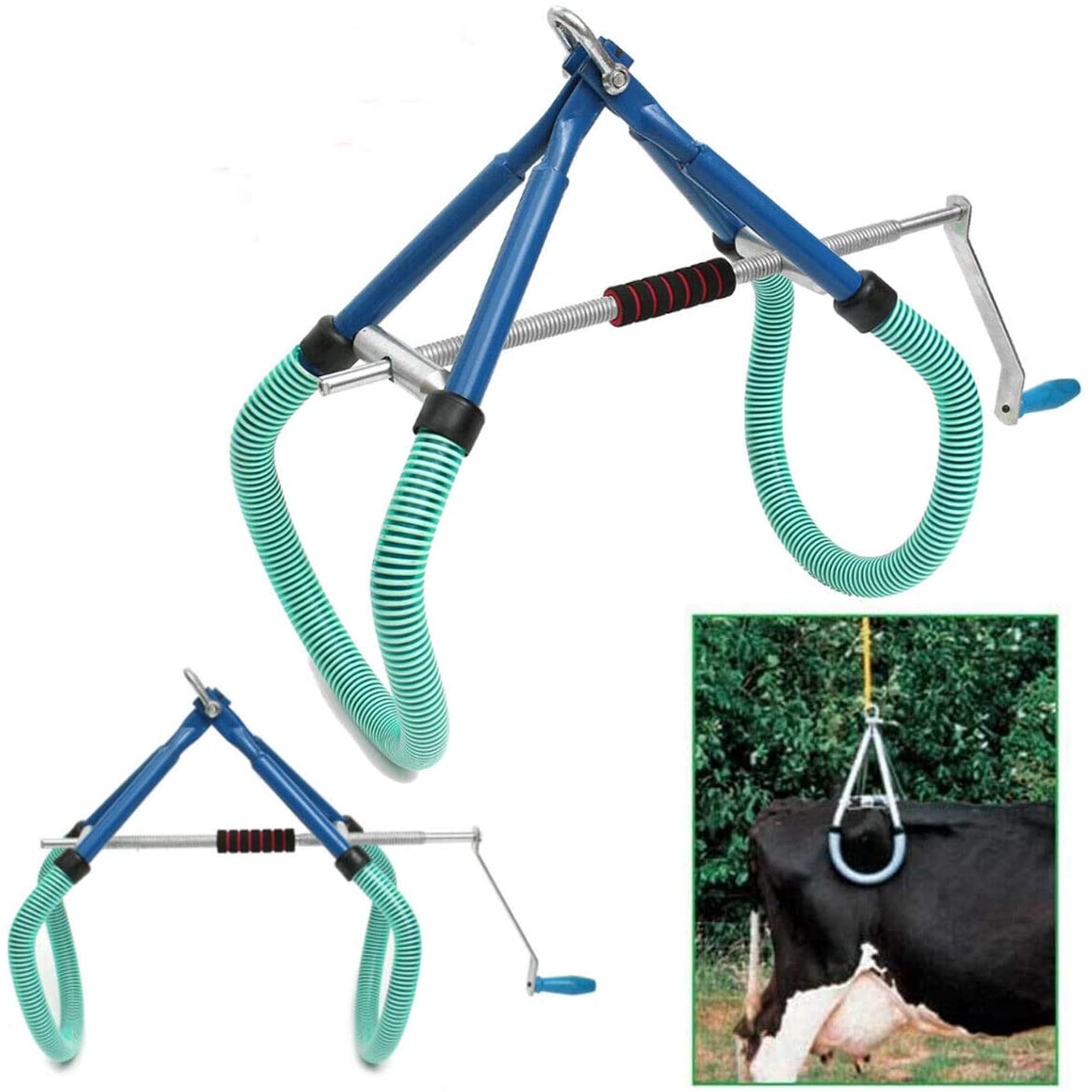 INTBUYING Lame Cow Hip Lift Farm Supply Stand Animal OB Calving Milking Birthing Cow Hip Lift 1000KG/ 2204LB