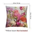 thumbnail image 4 of Flower Pillow Sham  Sweetpea Floral Romantic Dissolving Watercolor Look, Quality Microfiber Bedding Item for All Seasons, Pale Pink Lavender, 4 of 7