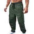 thumbnail image 5 of Men’s Loose Straight Sweatpants Casual Sports Trendy Everyday Bottoms, 5 of 6