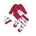 thumbnail image 1 of 2022 traje pantalón largo del bebé de la manga de las muchachas de la Navidad de la nueva moda del estilo, 1 of 5