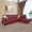 Wine Red, variant on Lifestyle Furniture Leisly Right-Facing Sectional Sofa Set in Chocolate/Brown