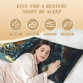thumbnail image 3 of Disketp Forest Meditating Tiger Print Body Pillow Cover - Super Soft 20x54 Body Pillow Case,Long Side Hidden Zipper (without pillow core), 3 of 6