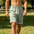 thumbnail image 4 of EOYWHK Workout Shorts for Men Built in Liner Relaxed Fit Gym Shorts Soft Lightweight Breathable Casual Activewear Daily Wear Outdoor Green L, 4 of 9