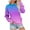 Light Blue, variant on Xdegoge Womens Sweatshirts Long Sleeve Crew Neck Gradient Color Tunic Tops with Pocket Oversized Casual Streetwear Loose Sweatshirt 2025 Fall Winter Fashion Clothes