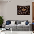 thumbnail image 3 of Tapiz de pared con diseño de mariposas, microtela, 150 x 130 cm, estética ambiental, 3 of 3