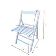 thumbnail image 2 of Folding Special Event Chair Kit,Foldable Style Furniture Slatted Wood Folding Wedding Chair,Set of 2 ,White, 2 of 7
