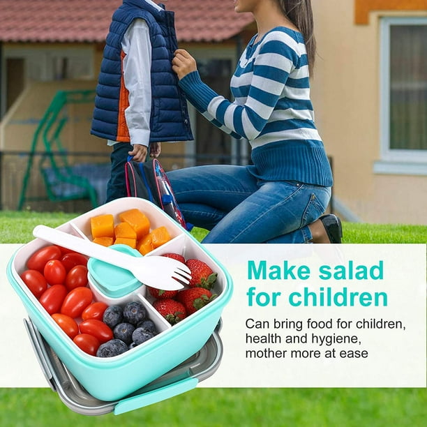 JOIE Salad To Go Lunch Container Box Salad Bowls With Compartments Salad  Dressings Container for Salad