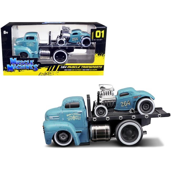 Muscle Machines 11533bl 2.5 in. 164 Scale Diecast 1950 Ford Coe