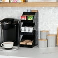 thumbnail image 3 of Mind Reader Coffee Tea Utensil and Condiment Station, Countertop Organizer, Coffee Bar, Black, 3 of 9