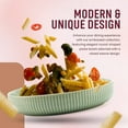 thumbnail image 7 of American Atelier 9-Inch Low Bowl (Set of 4) - 42 oz Wide Shallow Porcelain Salad Bowls, Stylish Dinner Plates for Serving Pasta, Soups, Stir-Fries - Stackable Modern Dinnerware (Sage Green), 7 of 7