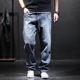 thumbnail image 4 of Pantalones vaqueros holgados de verano con bolsillos para hombre, ropa de trabajo, estilo grunge, estilo gótico, Y2k, años 2000, 4 of 5