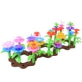 thumbnail image 3 of NeveLance 104Pcs Children DIY Mini Garden Flowers Blocks Assembly Educational Toy, 3 of 8