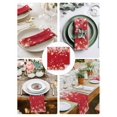 thumbnail image 3 of Red Snowflake Christmas Cloth Napkins Set of 6 Reusable Dinner Napkins, Xmas Snowflake Winter Modern Art Cocktail Napkin Washable Table Napkins for Wedding/Holiday Party/Baby Shower 20"x20", 3 of 7