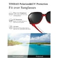 thumbnail image 5 of TINHAO Oversized Square Fit Over Glasses Sunglasses for Women, Retro Trendy Polarized UV400 Wear Over Prescription Glasses Stylish Fashion, 5 of 6