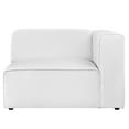 thumbnail image 3 of Modway Mingle Fabric Right-Facing Sofa in White, 3 of 4